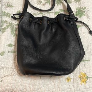 MOSSIMO Black Bucket Crossbody Bag